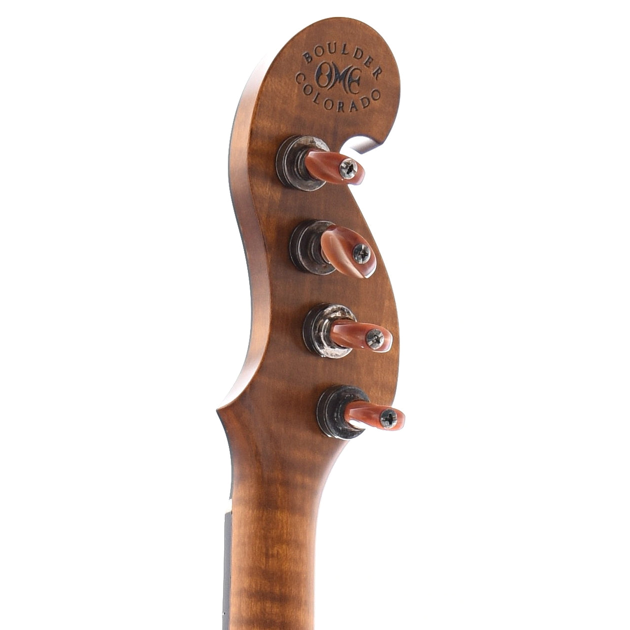 Image 7 of Ome Minstrel 11" Banjo & Case, Curly Maple Neck - SKU# OMINST-CMPL11 : Product Type Open Back Banjos : Elderly Instruments