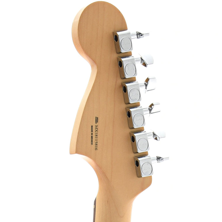 back headstock of Fender Player Jaguar, 3 Color Sunburst