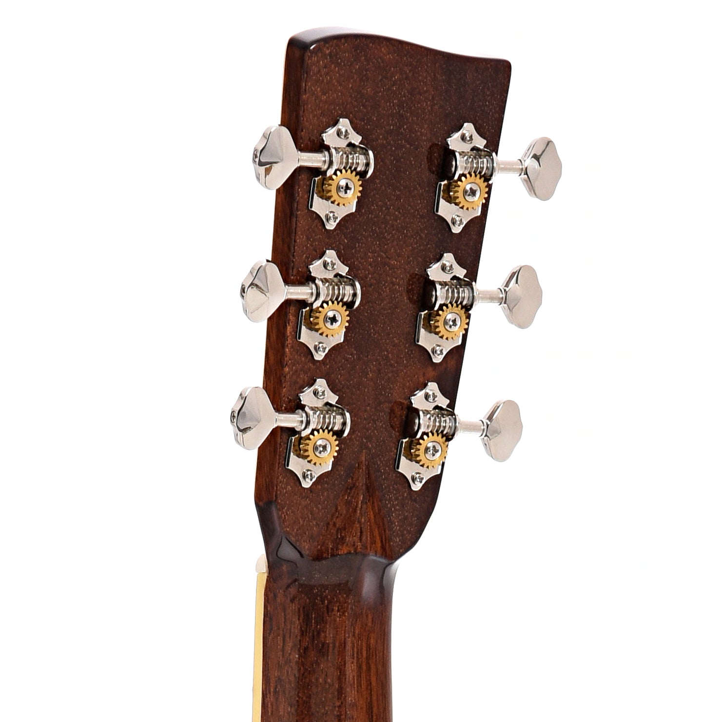 Back headstock of Recording King RD-342 Tonewood Reserve Elite Dreadnought