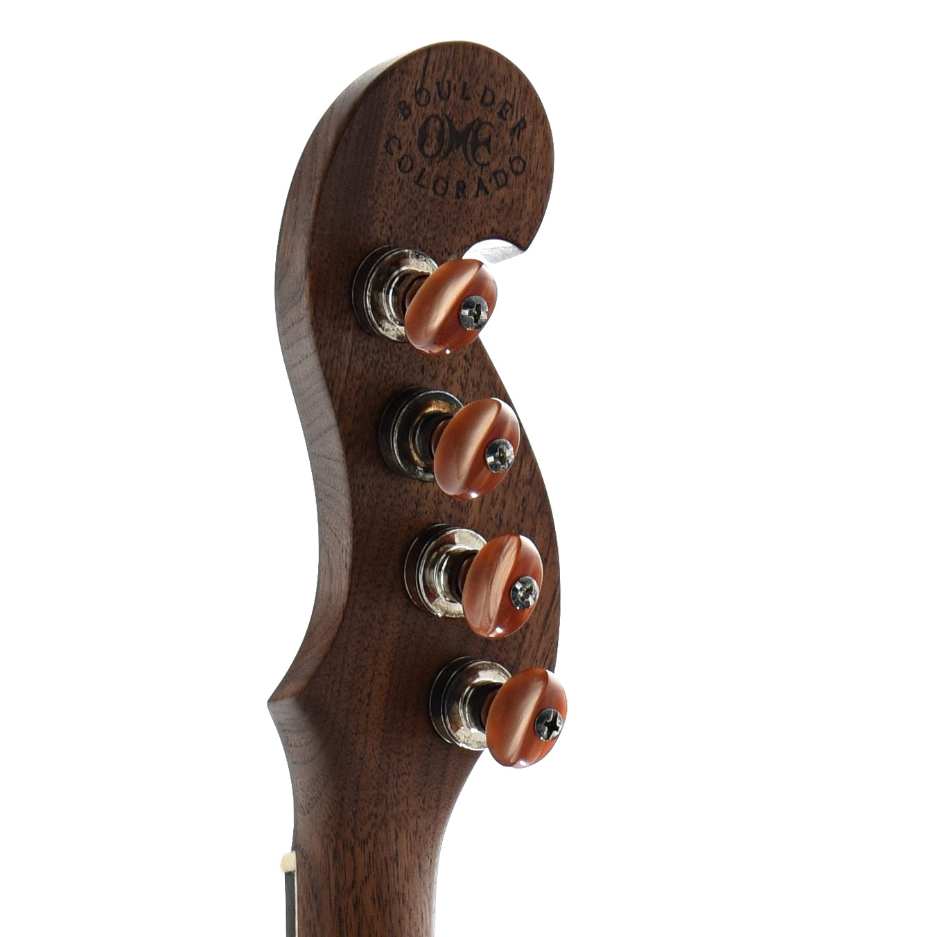 Image 7 of Ome Minstrel Custom Openback Banjo & Case, Walnut Neck & Rim - SKU# OMINST-WALCUST : Product Type Open Back Banjos : Elderly Instruments