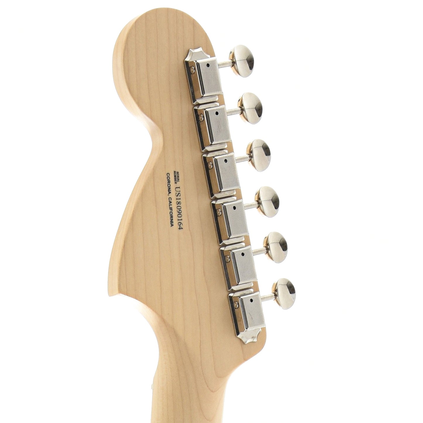 back headstock of Fender American Performer Stratocaster HSS, Black