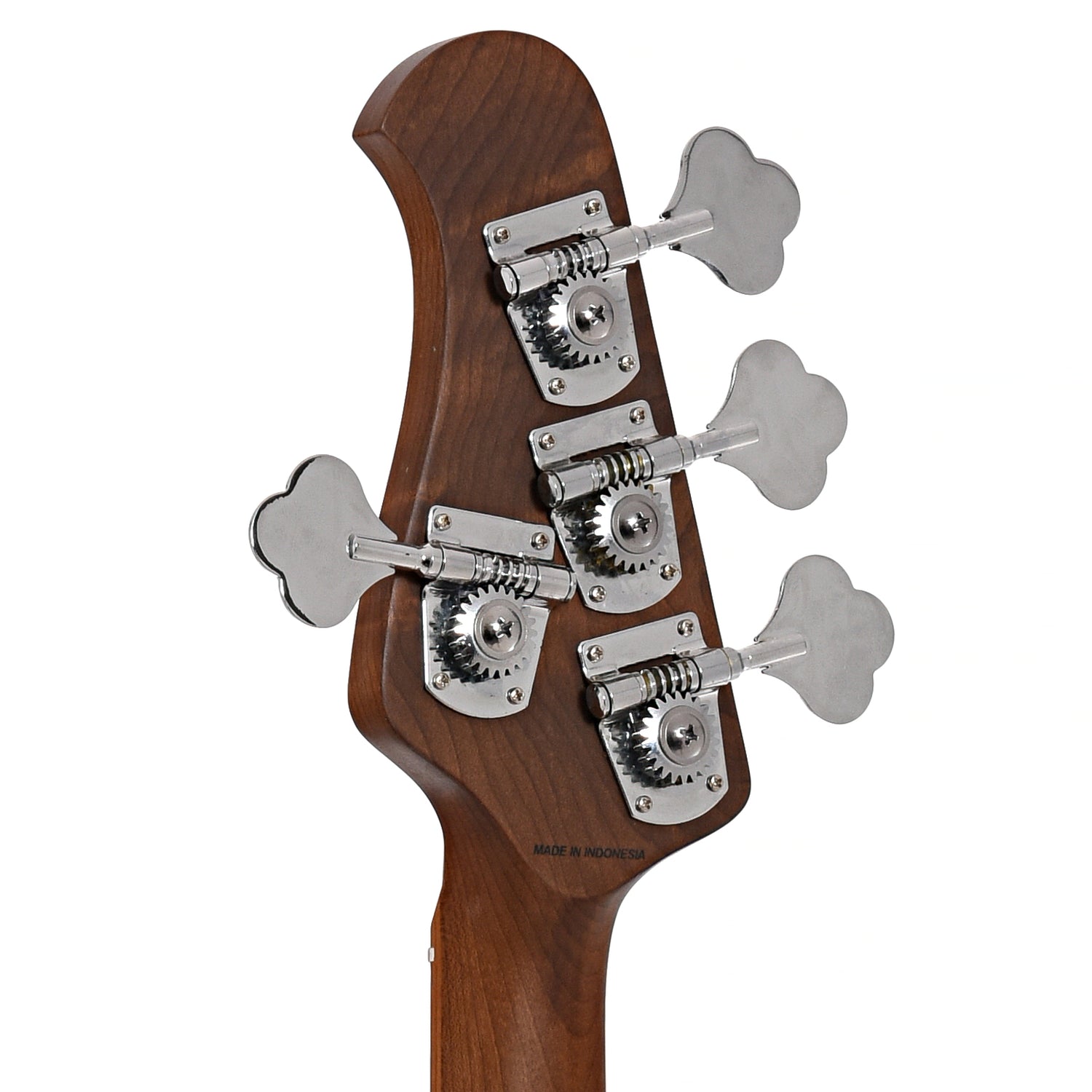 Back headstock of Sterling by Music Man StingRay 34HH Spalted Maple