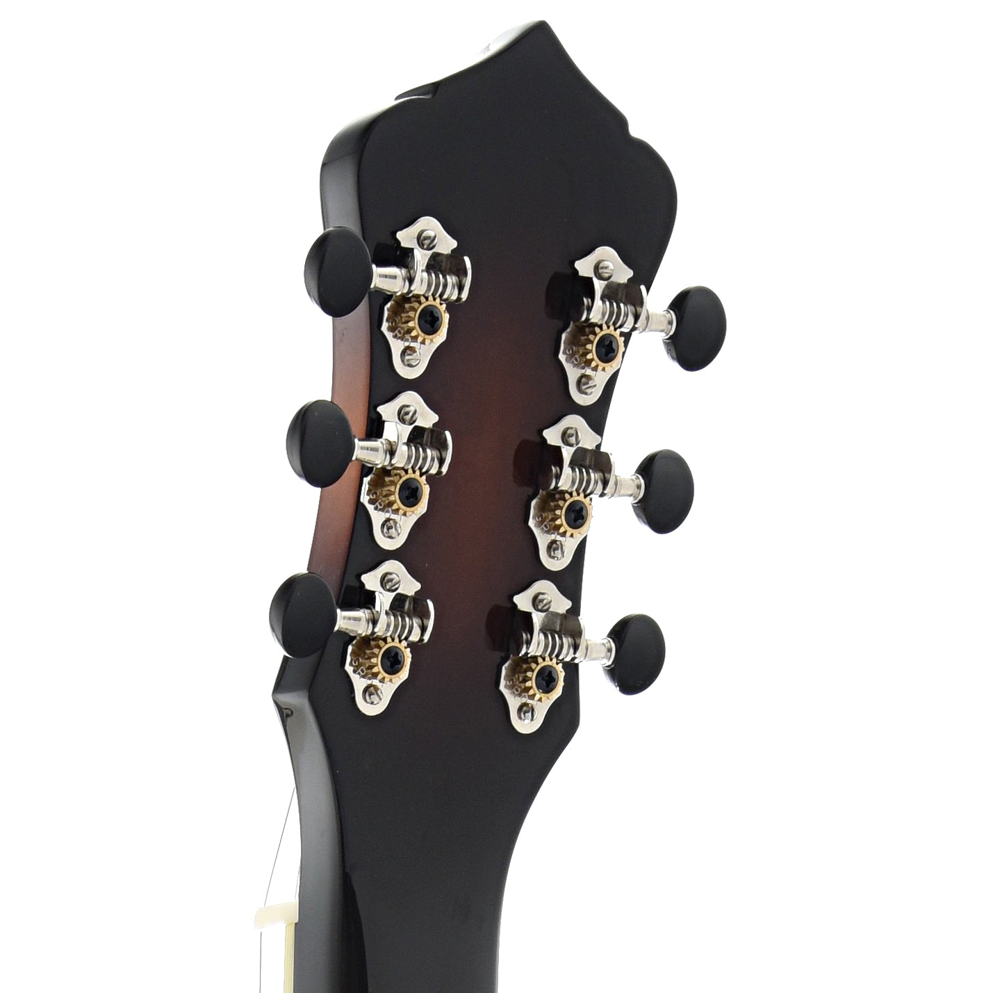 Back Headstock of Recording King Phil Leadbetter Signature Squareneck Resonator Guitar