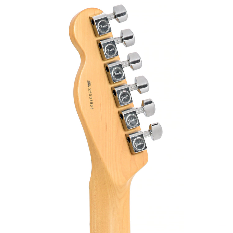 Back headstock of Fender American Series Telecaster 