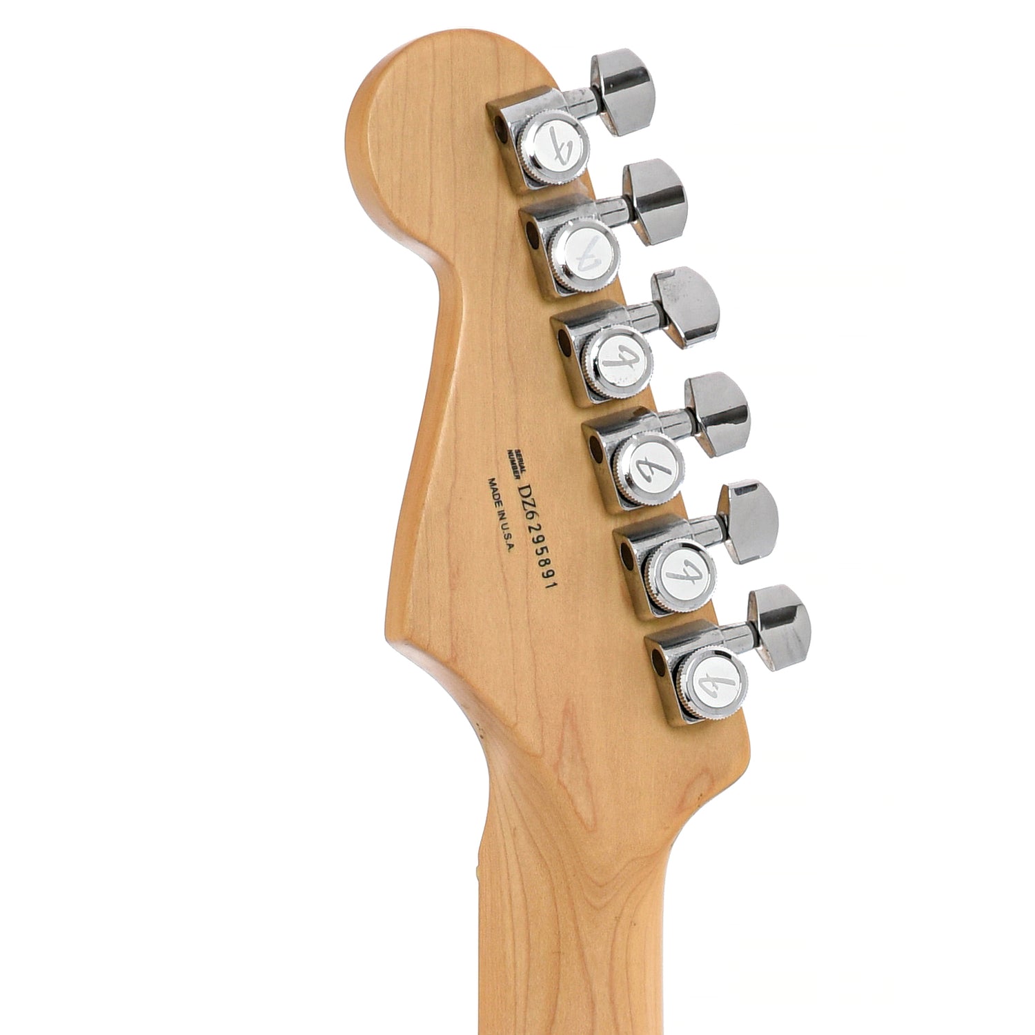 BAck headstock of Fender Stratocaster