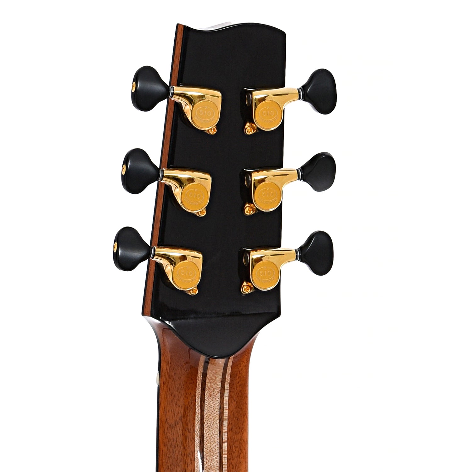 back headstock of David Taylor Brescia Acoustic Guitar