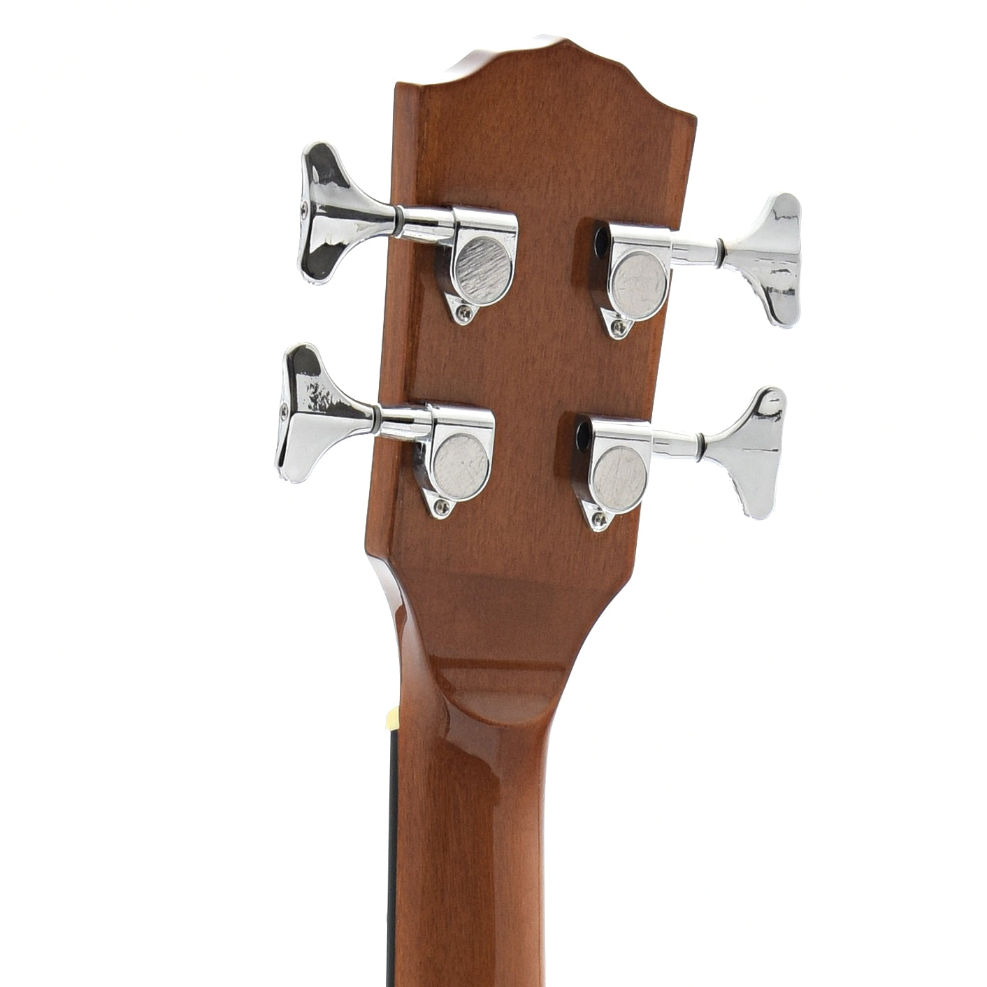back headstock of Fender CB-60SCE Acoustic Bass, Natural Finish