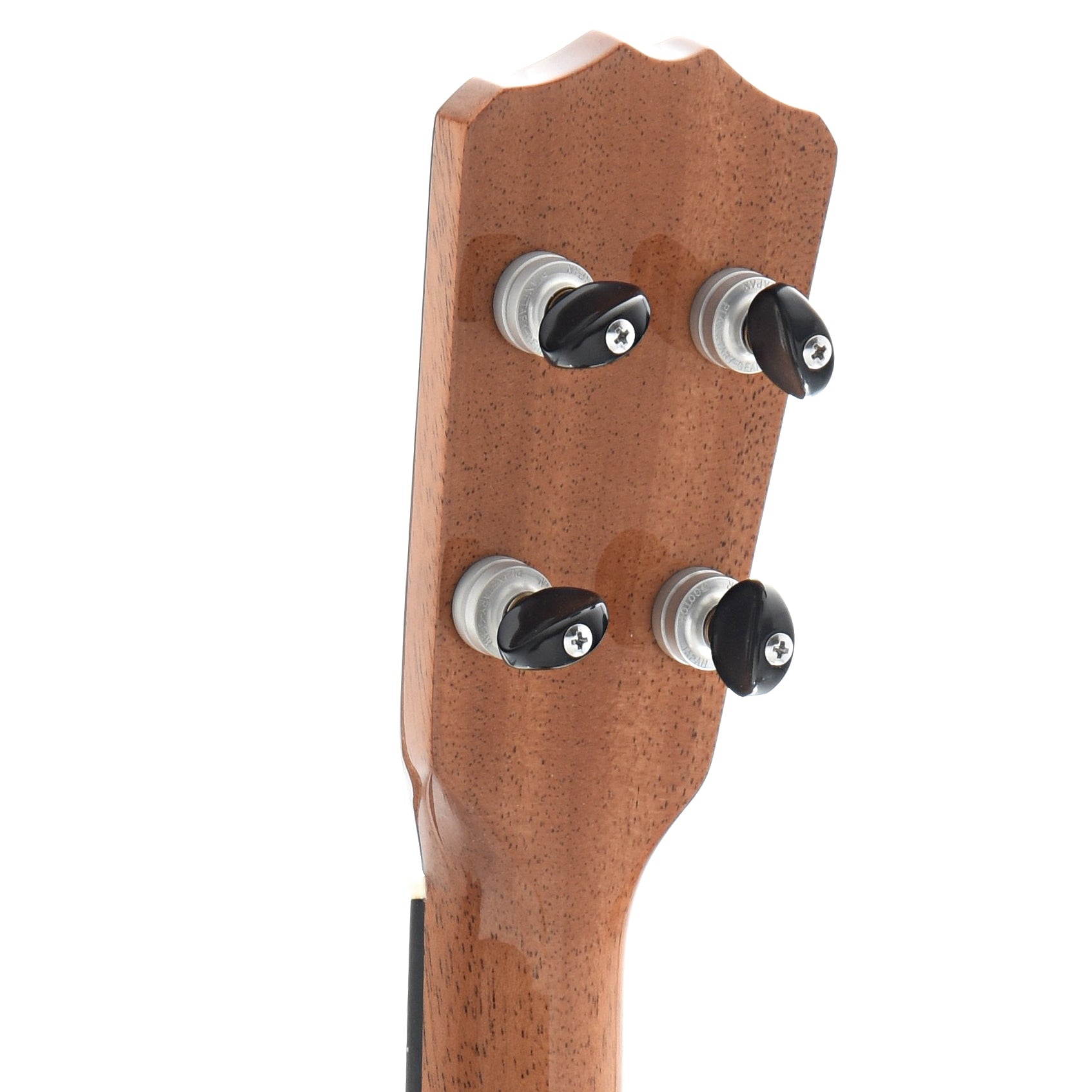 back headstock of Romero Creations Signature Tenor Ukulele,  Spruce & Mahogany