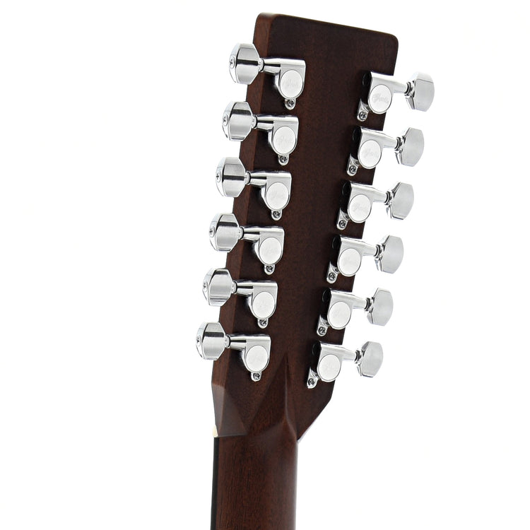 Back Headstock of Martin HD12-28 12-String Guitar 