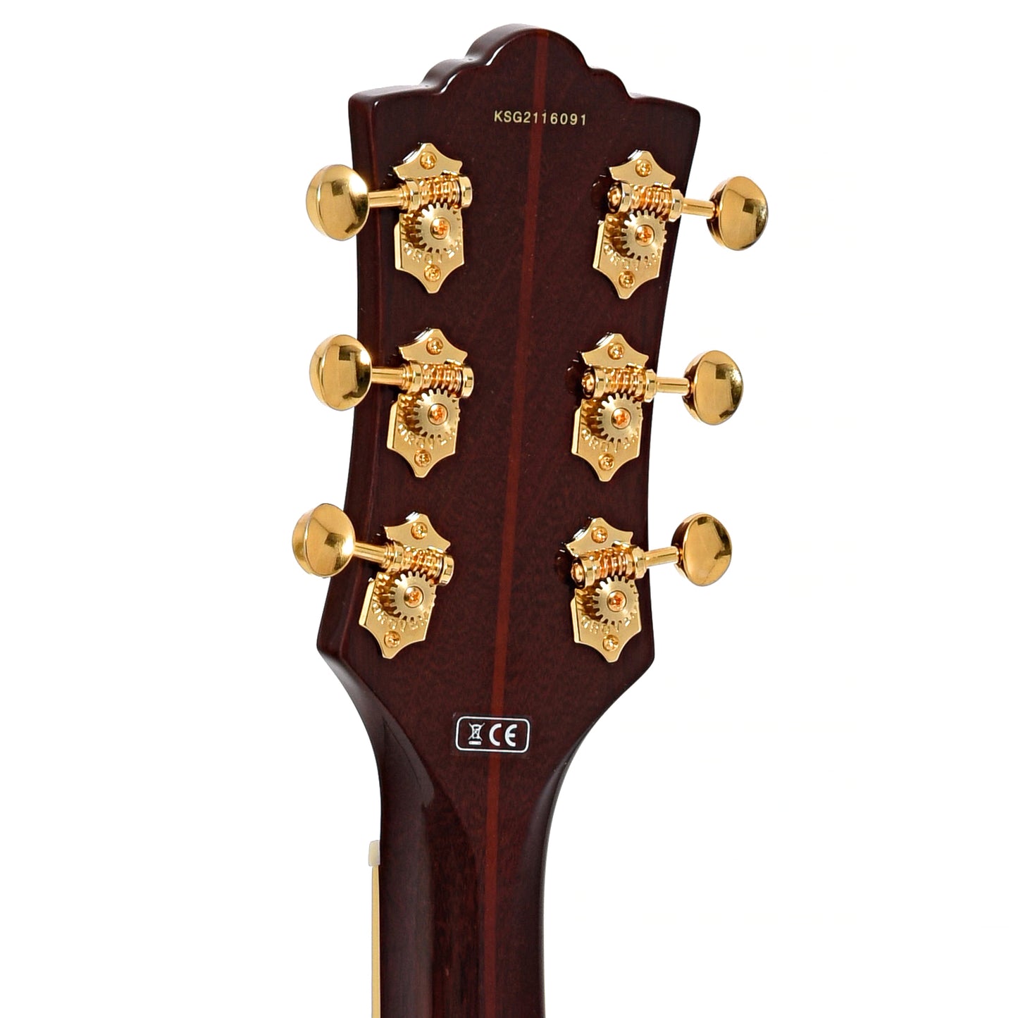 Back Headstock of Guild Newark St. Collection M-75 Aristocrat Hollow Body Archtop Guitar