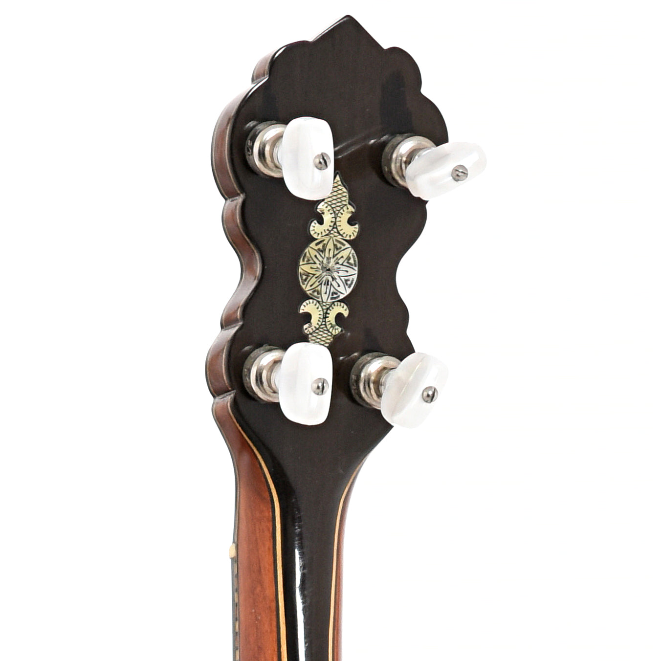 Back headstock of Fairchild Classic  Open Back Banjo