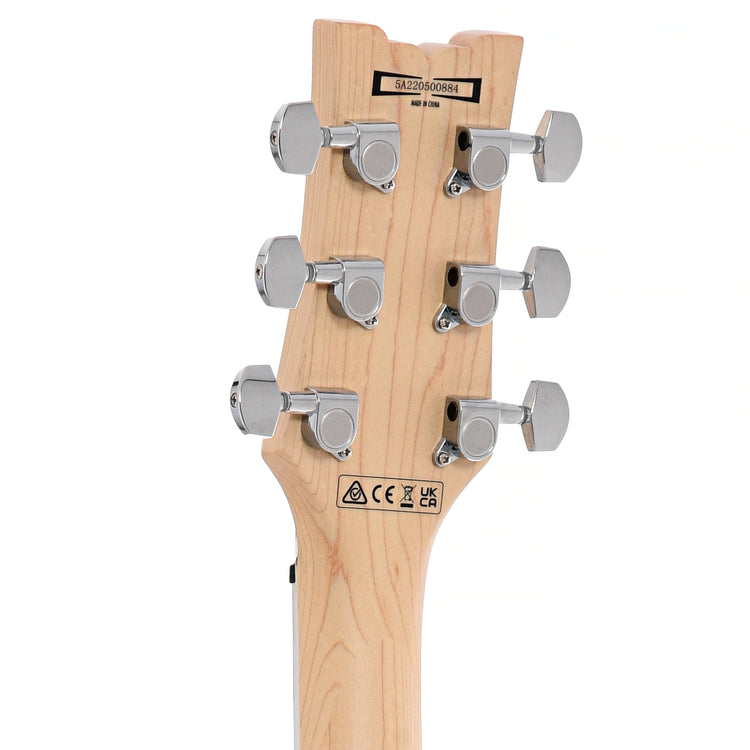 Back headstock of Ibanez AX120 Electric Guitar, Metallic Forest