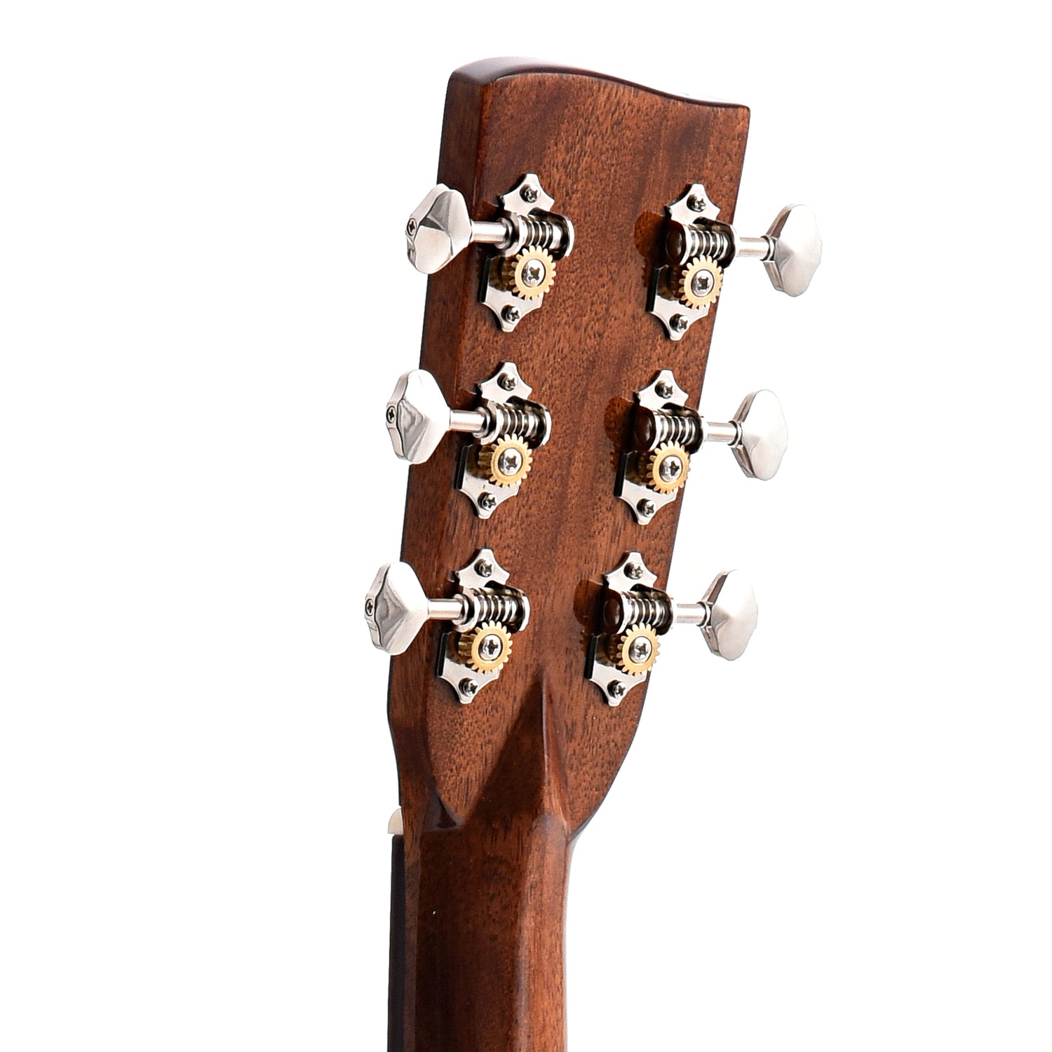 Back Headstock of Recording King RD-318 Mahogany Dreadnought Acoustic Guitar 