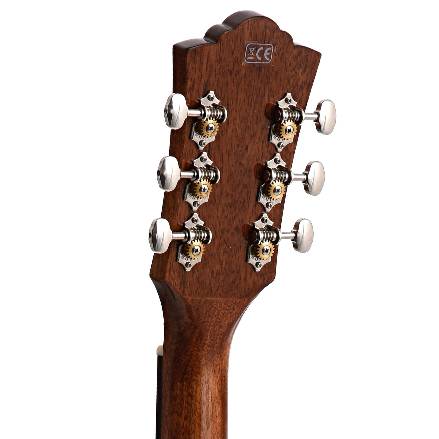 back headstock of Guild Westerly Collection D-120CE Cutaway