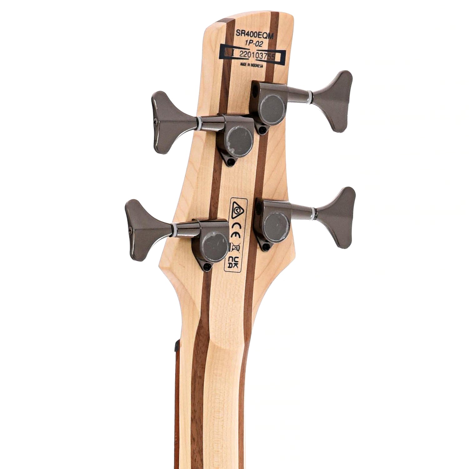 Image 8 of Ibanez SR400EQM 4-String Bass, Dragon Eye Burst- SKU# SR400EQM-DEB : Product Type Solid Body Bass Guitars : Elderly Instruments