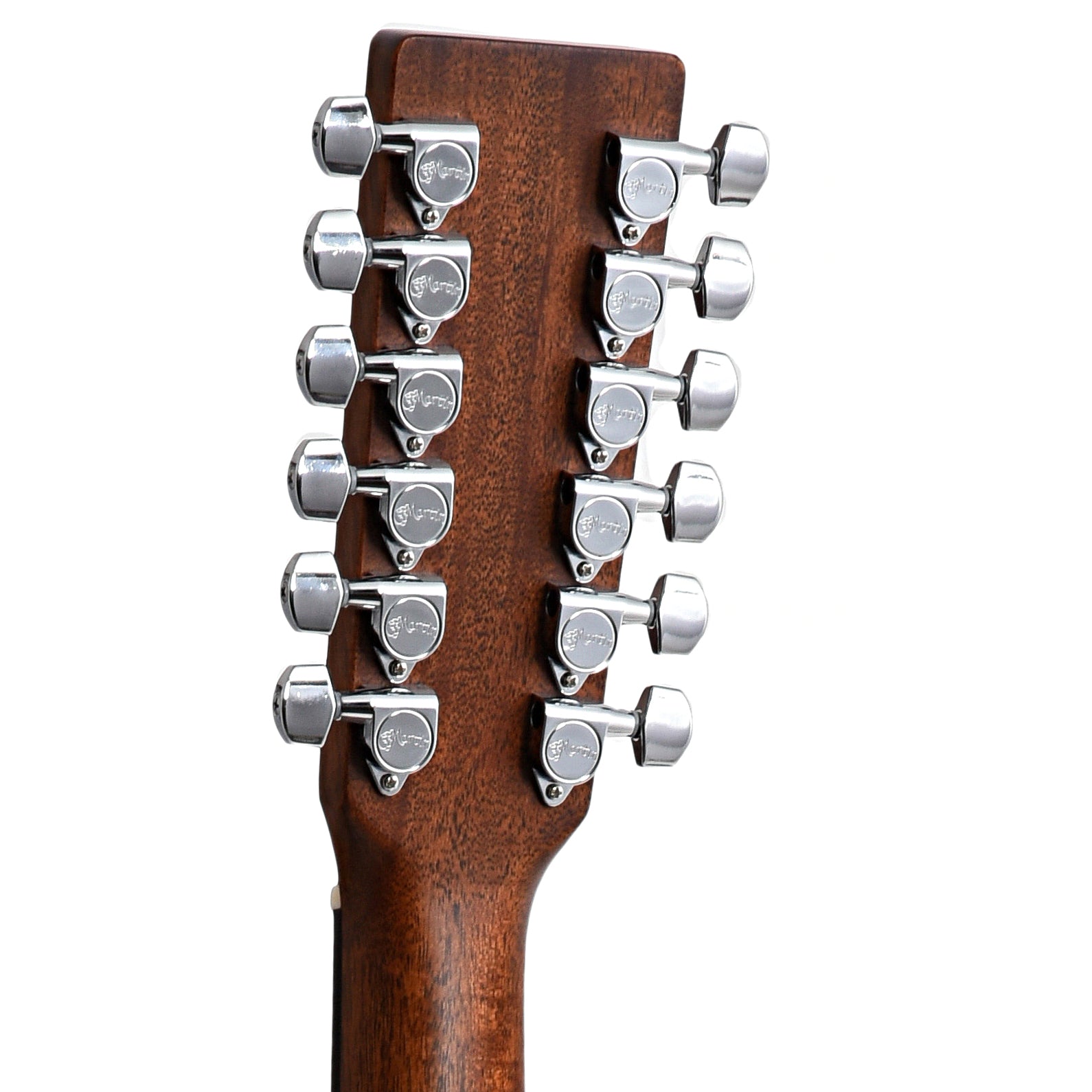 Back Headstock of Martin Grand J-16E Thin-Body 12-String Guitar 