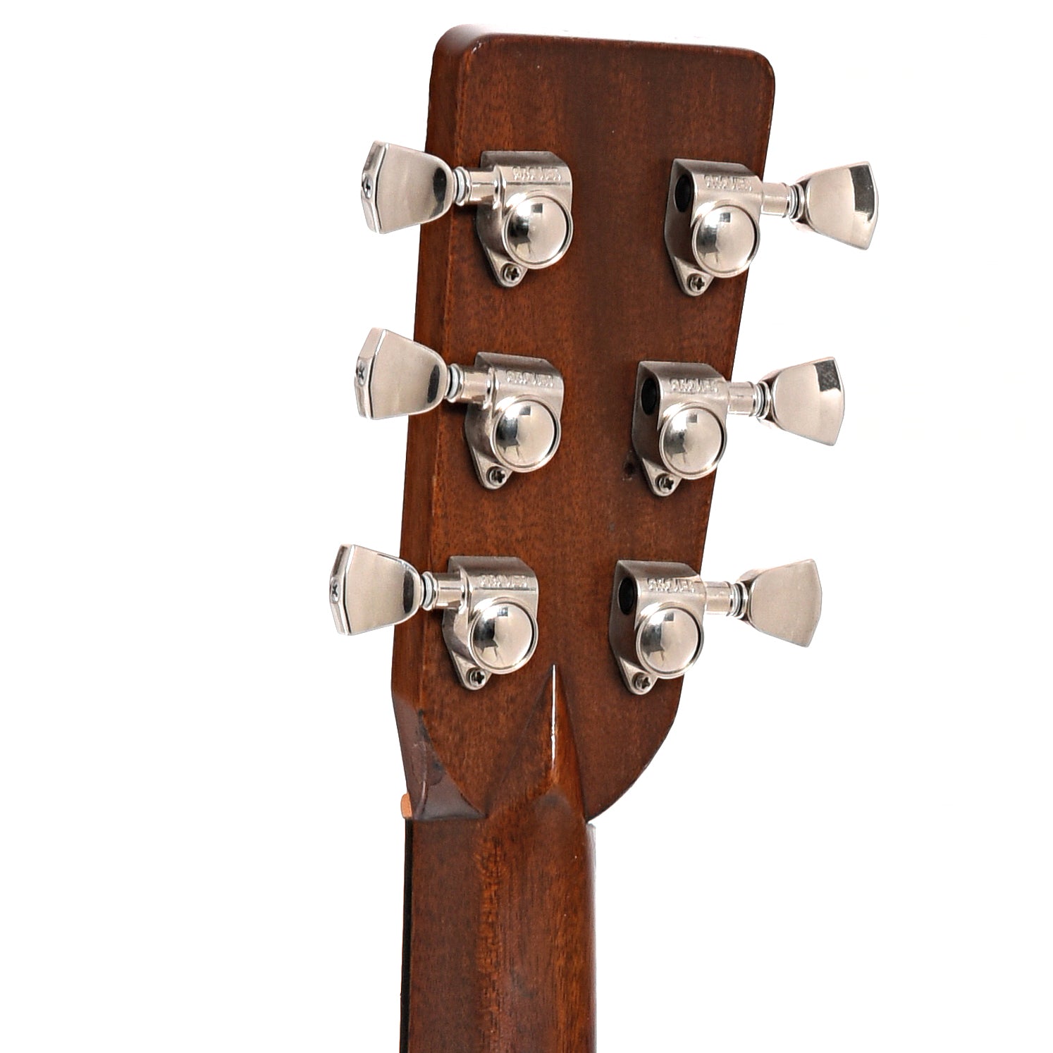 Back headstock of Martin D-28 Acoustic 