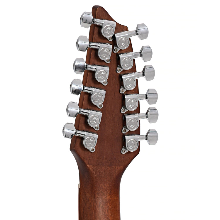 Back headstock of Breedlove Eco Collection Discovery S Concert Edgeburst 12 String