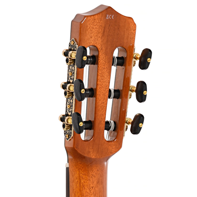 Back headstock of Cordoba Stage, Natural Amber