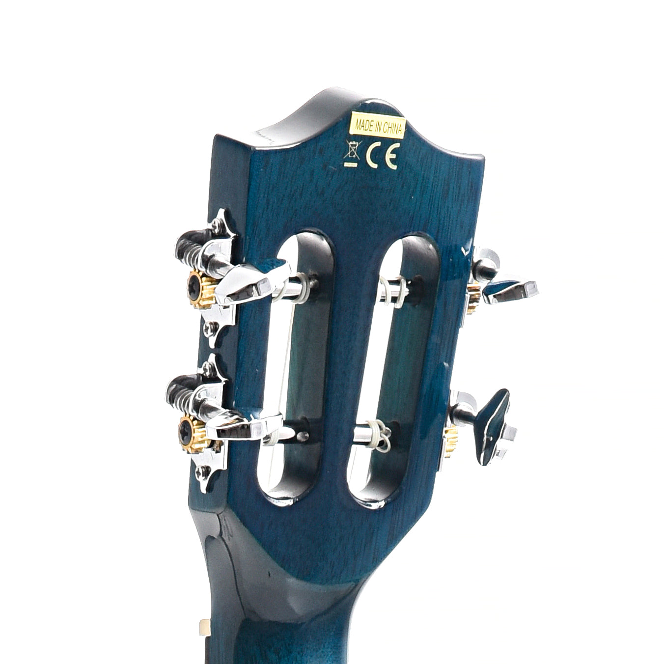 Image 7 of Lanikai Quilted Maple Blue Stain A/E Concert Ukulele & Case - SKU# QM-BLCEC : Product Type Concert Ukuleles : Elderly Instruments