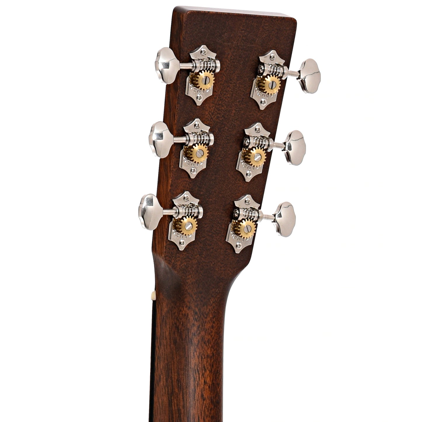 Back headstock of Martin 18-Style OM Guitar & Case, Sinker Mahogany