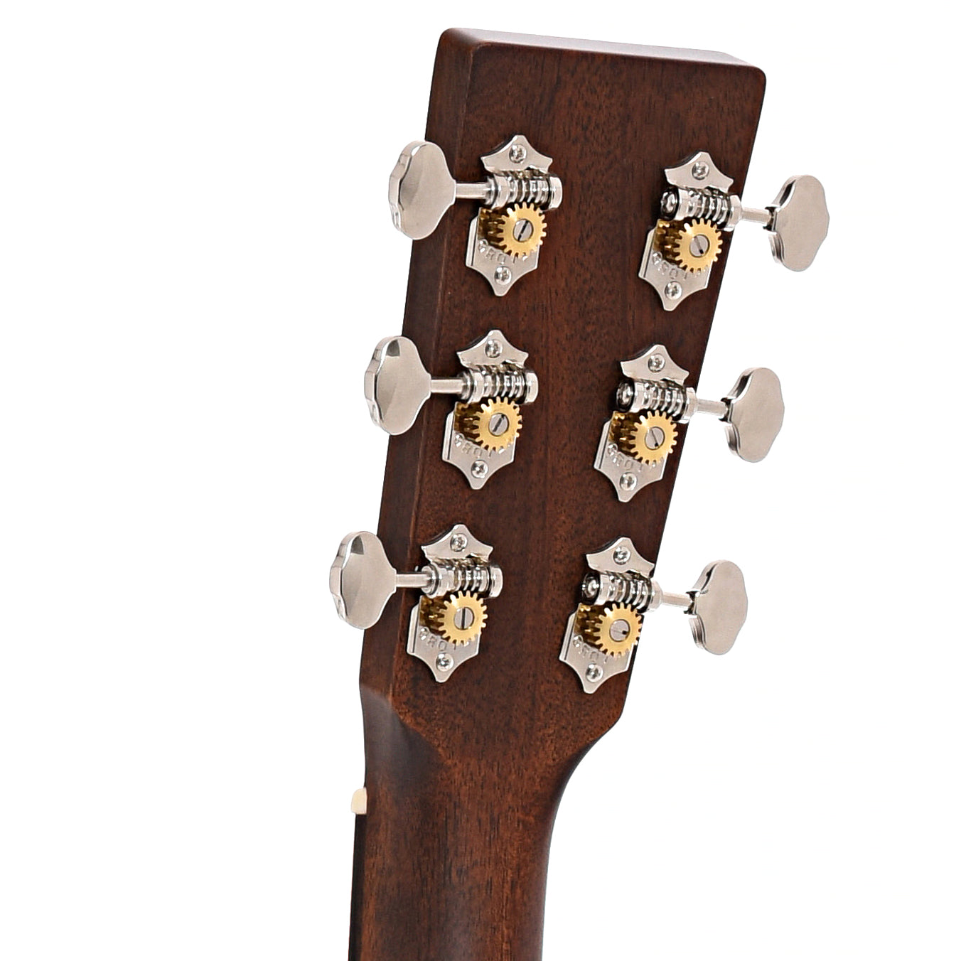 Back headstock of Martin D-18 Lefthanded Guitar