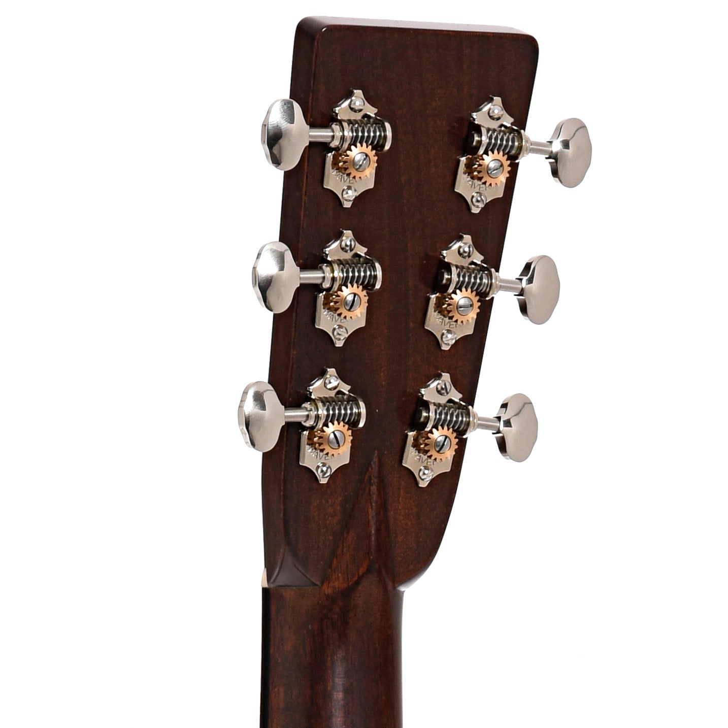 Back headstock of Martin D-28 Authentic 1937 VTS, Guatemalan Rosewood