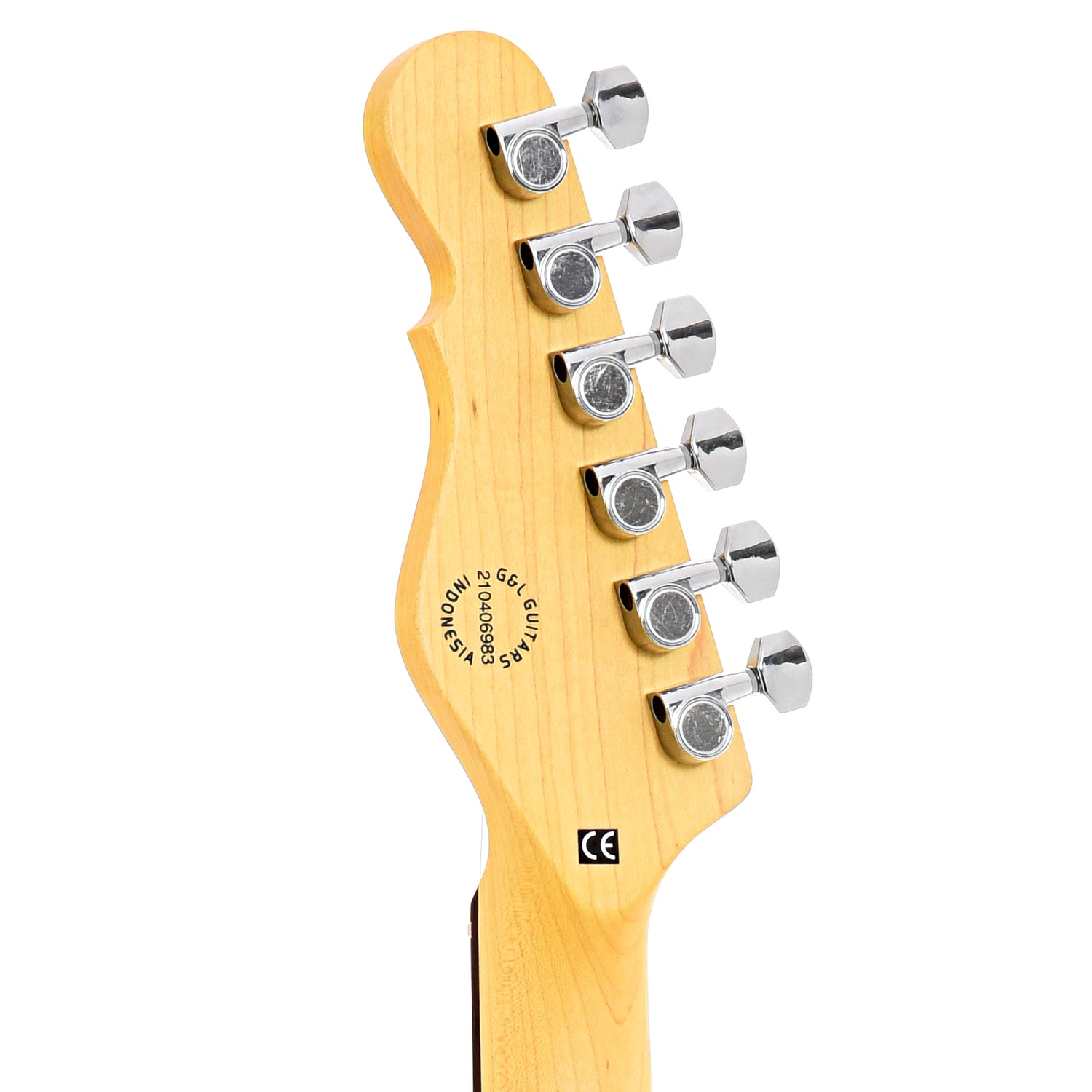 Back headstock of G&L ASAT Classic Electric Guitar