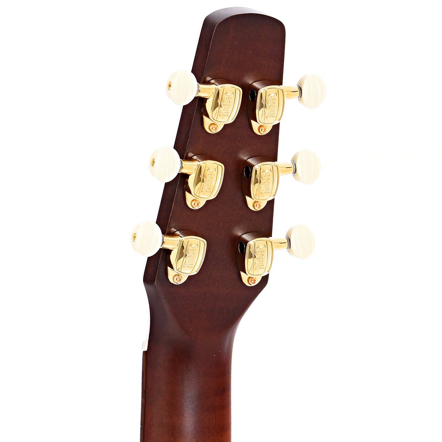 Back headstock of Seagull Performer Cutaway Concert Hall Burnt Umber