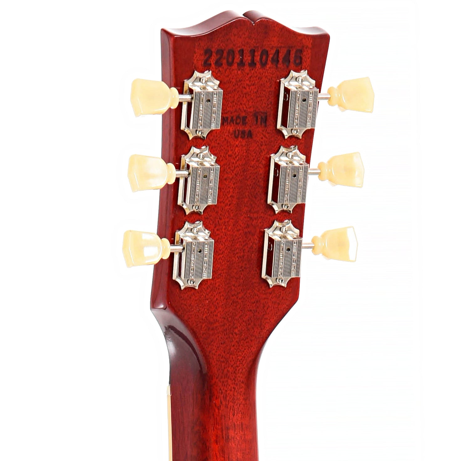Back headstock of Gibson Les Paul Standard 