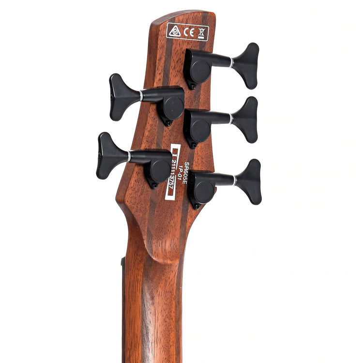 Image 8 of Ibanez SR605E 5-String Bass, Cosmic Blue Starburst Flat- SKU# SR605E-CTF : Product Type Solid Body Bass Guitars : Elderly Instruments