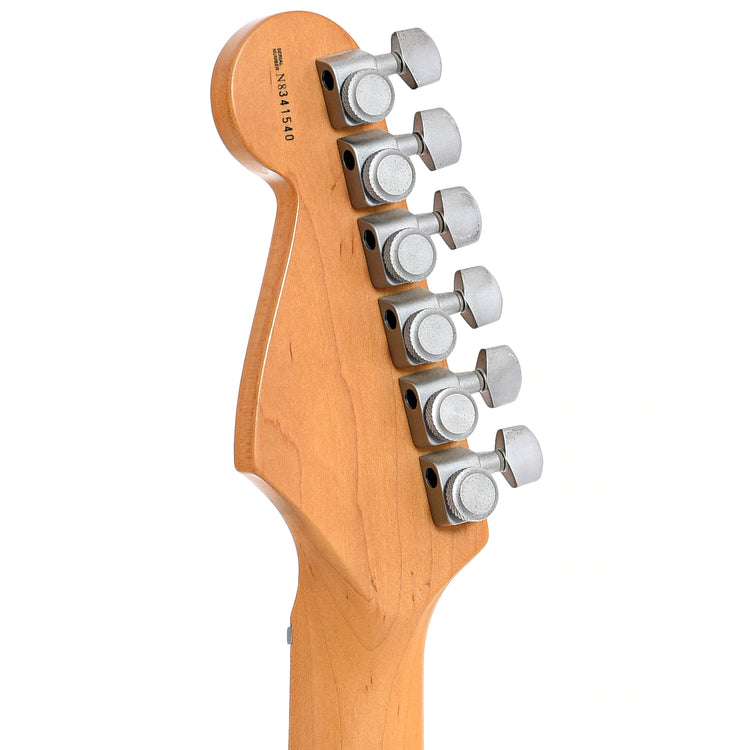 Back headstock of Fender Ash Stratocaster Plus 