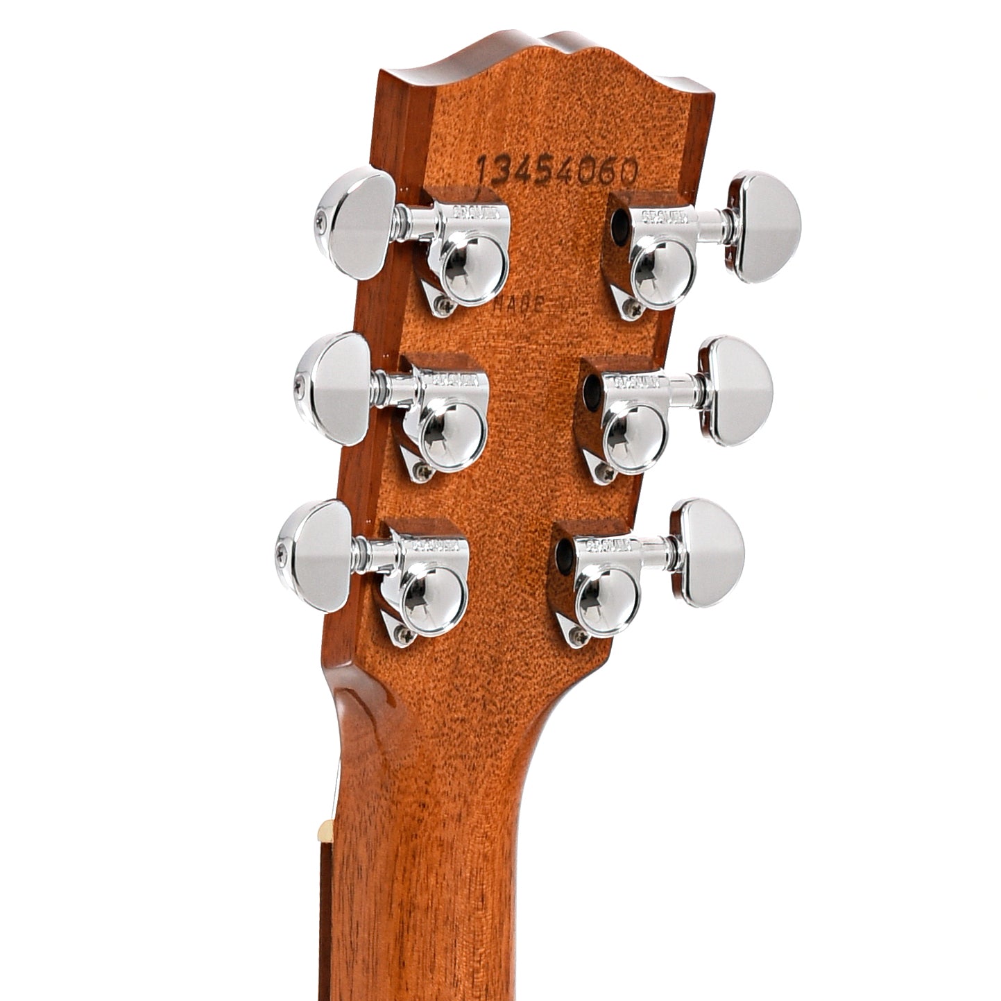 Back headstock of Gibson J-29 Acoustic 