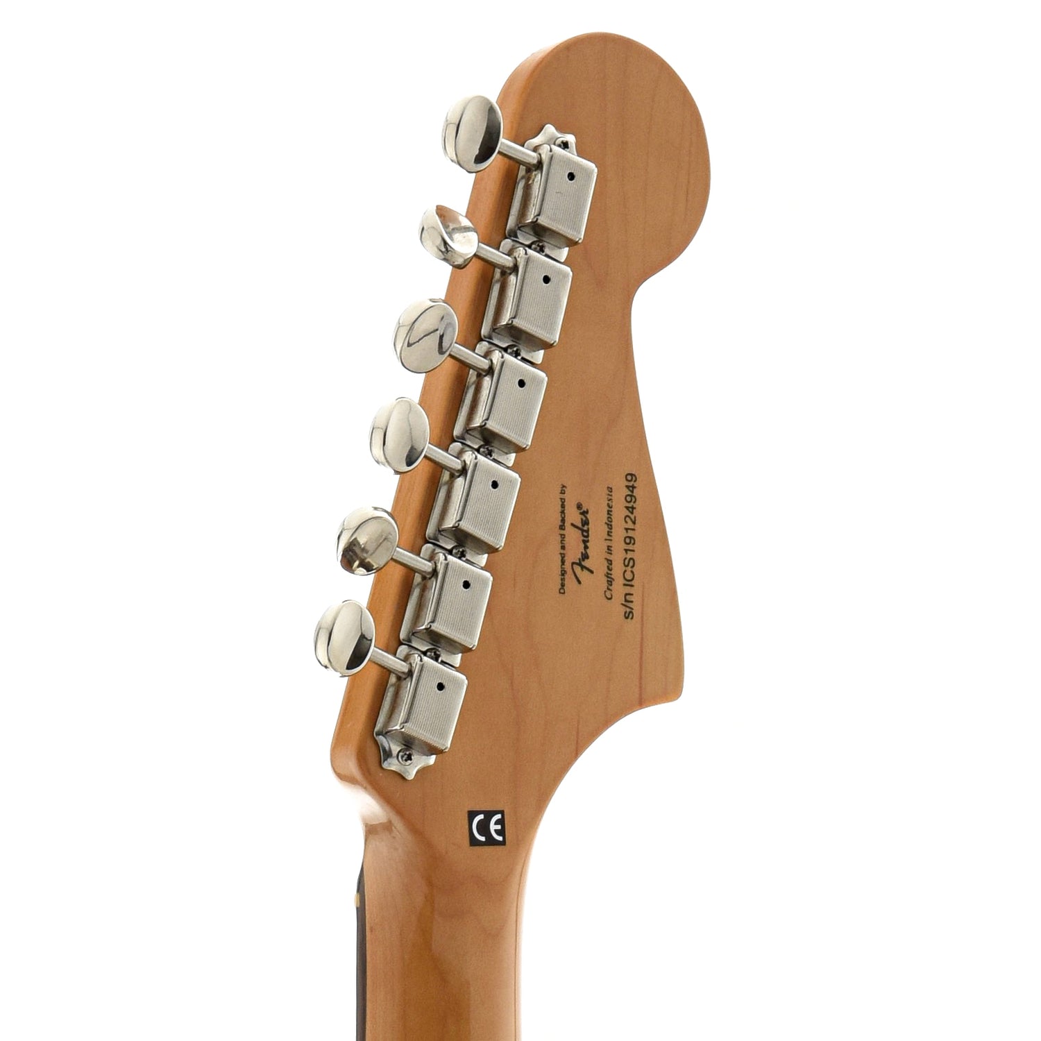 Back headstock of Squier Classic Vibe '60s Jazzmaster, Left Handed
