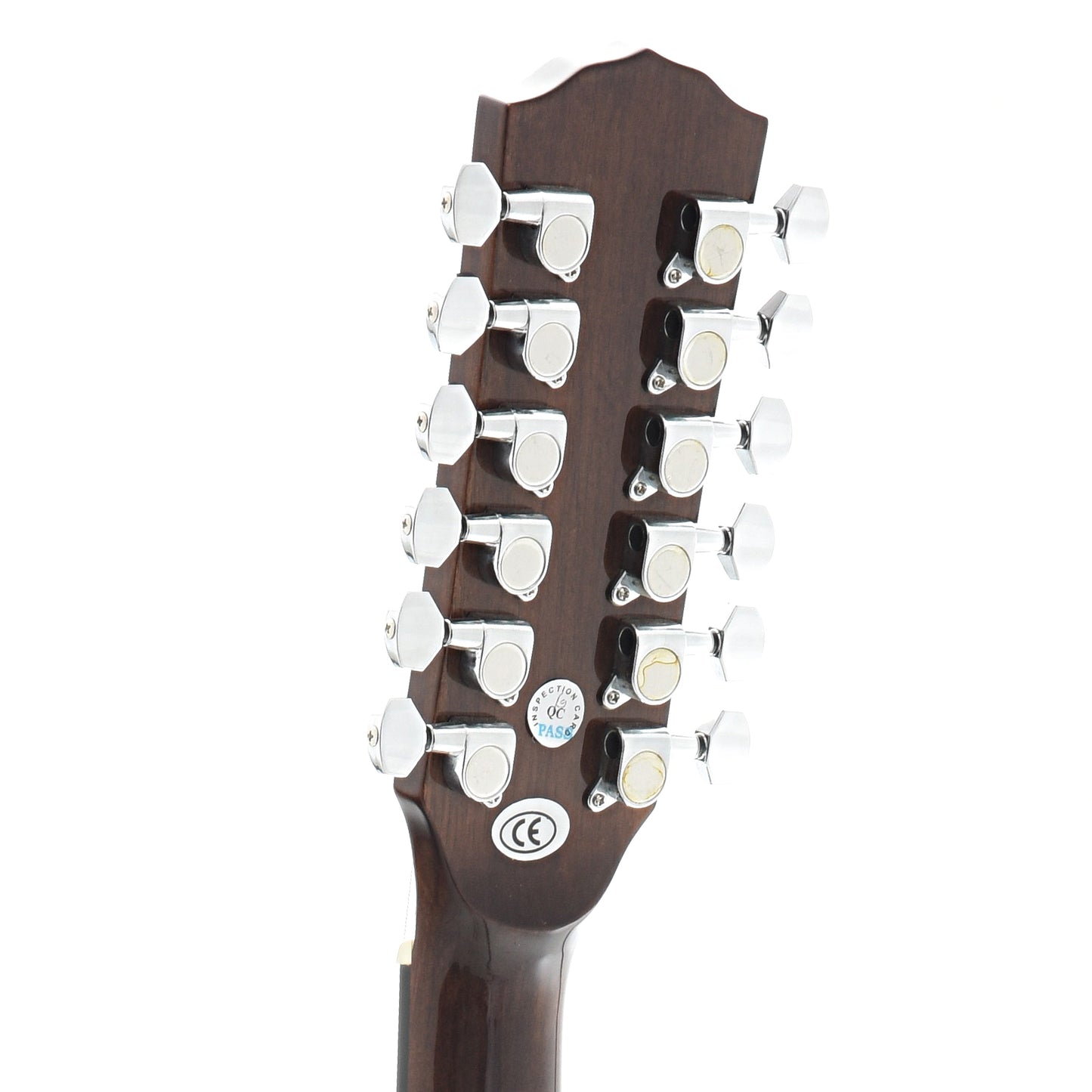 Back Headstock of Fender CD-60SCE 12-String Acoustic Electric Guitar