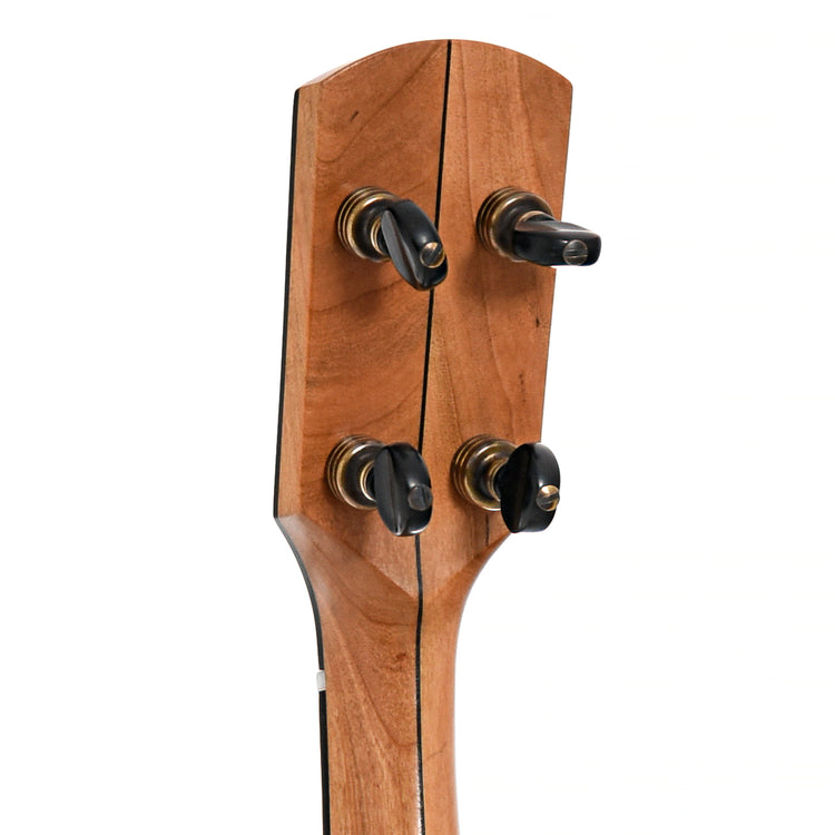 Back headstock of Pisgah 12" Cherry Rambler Dobson Special Copper Openback Banjo