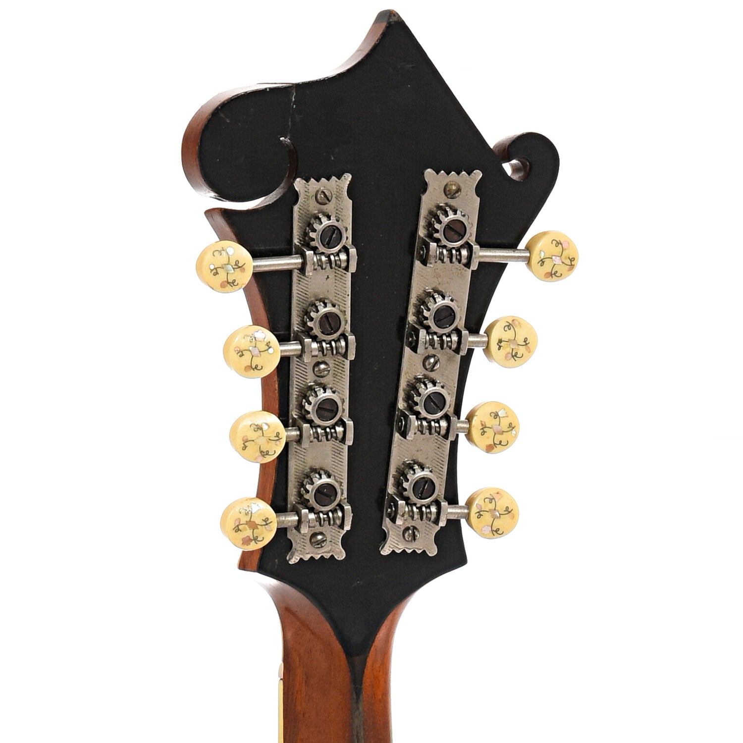 Back headstock of Gibson F-4 Mandolin 