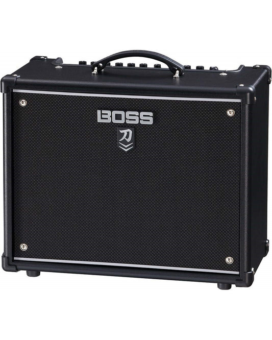 Front and Side of Boss Katana-50 MkII Guitar Amp