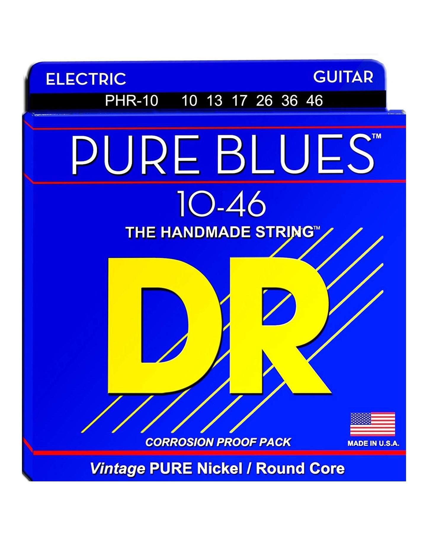 Image 2 of DR PHR10 Pure Blues 6-String Electric Guitar Set - SKU# DRPHR10 : Product Type Strings : Elderly Instruments