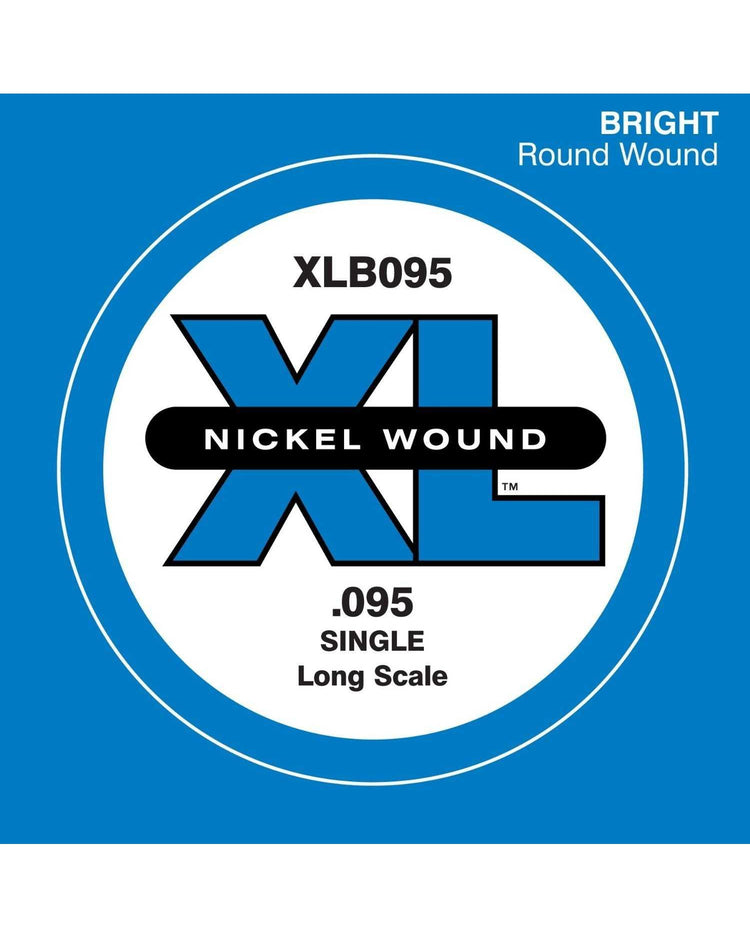 Image 1 of D'Addario XLB095 Nickel Wound 095 Long Scale Single Bass Guitar String - SKU# XLB095 : Product Type Strings : Elderly Instruments
