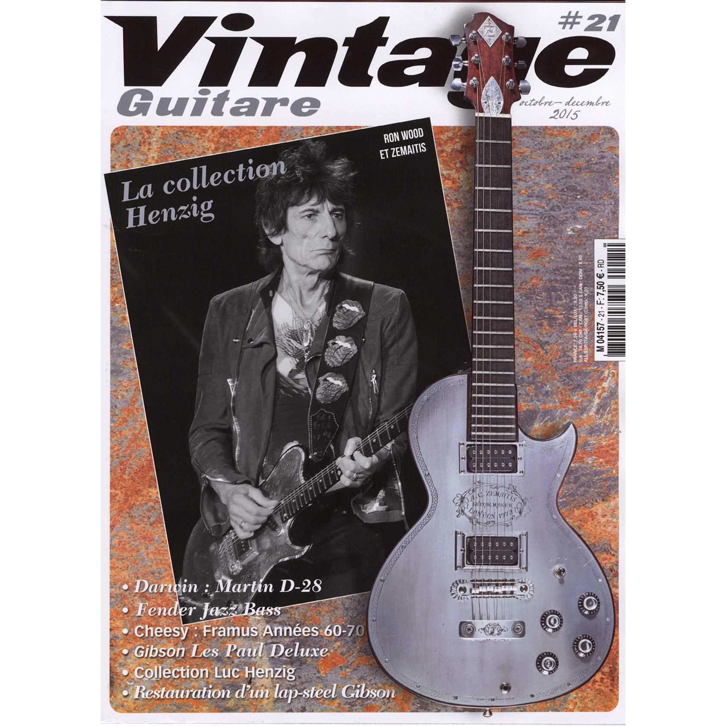 Image 1 of Vintage Guitare #21 - Octobre/Decembre 2015 - SKU# 731-21 : Product Type Media : Elderly Instruments