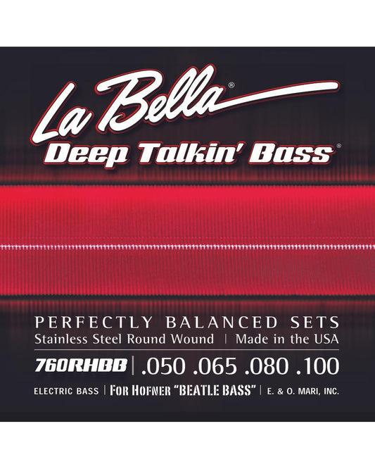 Image 1 of La Bella 760RHBB Rround Wound Hofner Beatle Bass Strings - SKU# 760RHBB : Product Type Strings : Elderly Instruments