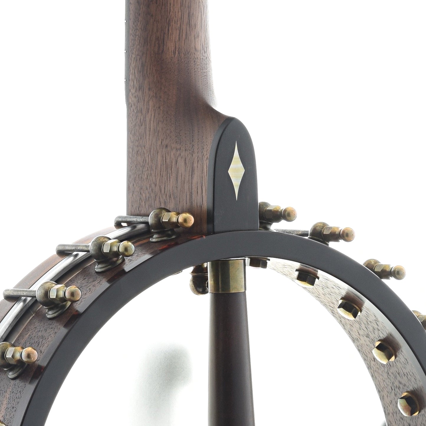 Image 8 of Ome Mira 11" Openback Banjo & Case, Walnut Neck, Radiused Fretboard - SKU# MIRA-WAL11 : Product Type Open Back Banjos : Elderly Instruments