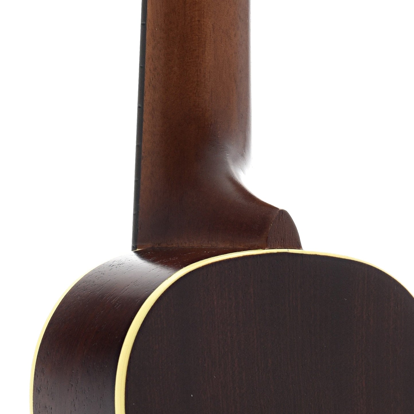 heel of Ohana Vintage SK-38 Premium-Grade Mahogany Soprano Ukulele
