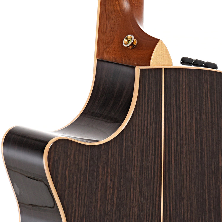 Heel of Taylor 812ce 12-Fret Acoustic-Electric 