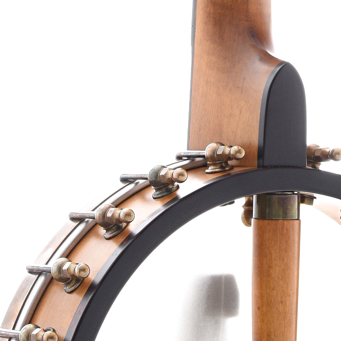 Image 8 of Ome Minstrel 11" Banjo & Case, Curly Maple Neck - SKU# OMINST-CMPL11 : Product Type Open Back Banjos : Elderly Instruments