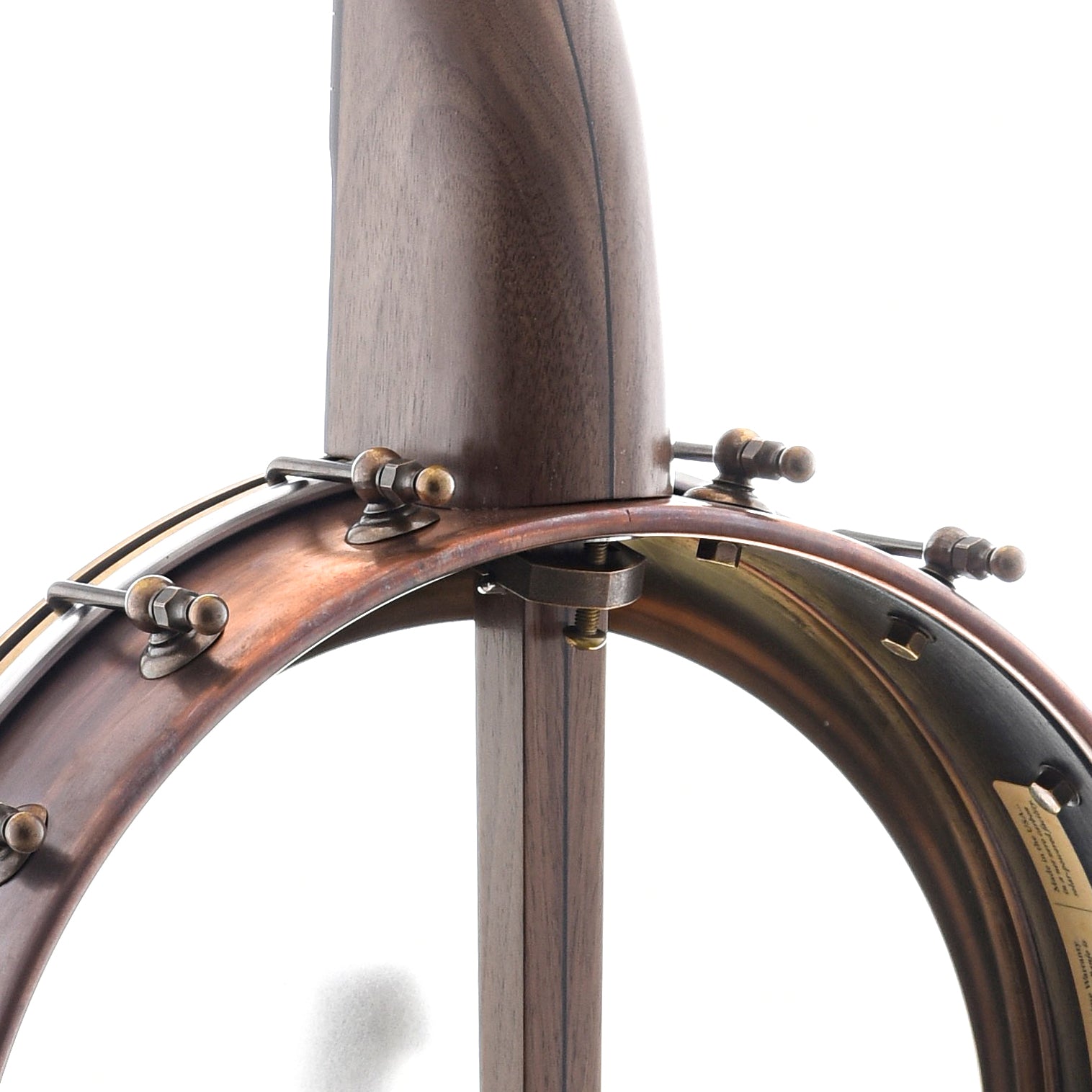 Image 8 of Pisgah 12" Walnut Rambler Dobson Special Copper STD Scale Openback Banjo - SKU# PRDSP-205586 : Product Type Open Back Banjos : Elderly Instruments