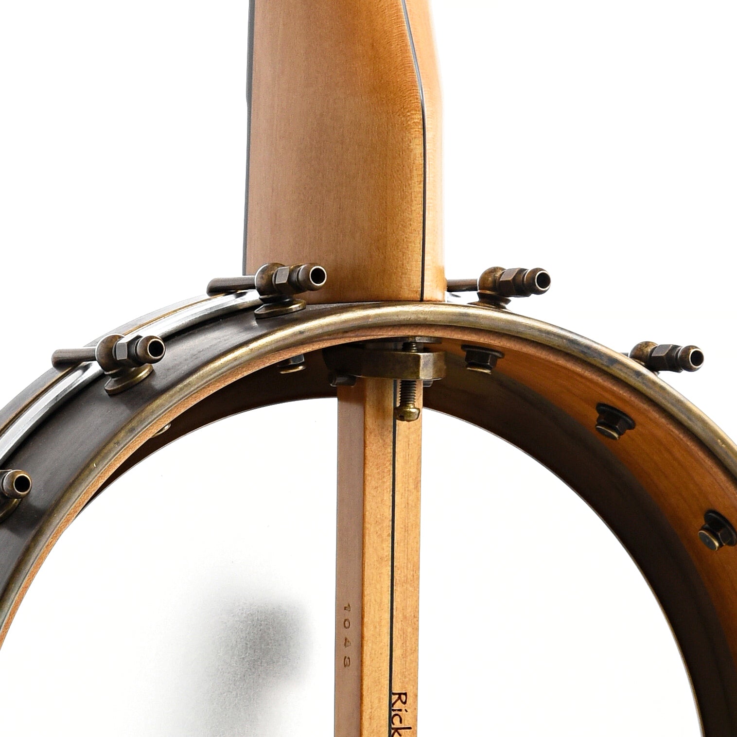 Image 8 of Rickard 12" Dobson Banjo with Spunover Rim & Case - SKU# RICKSPUN-MPL : Product Type Open Back Banjos : Elderly Instruments