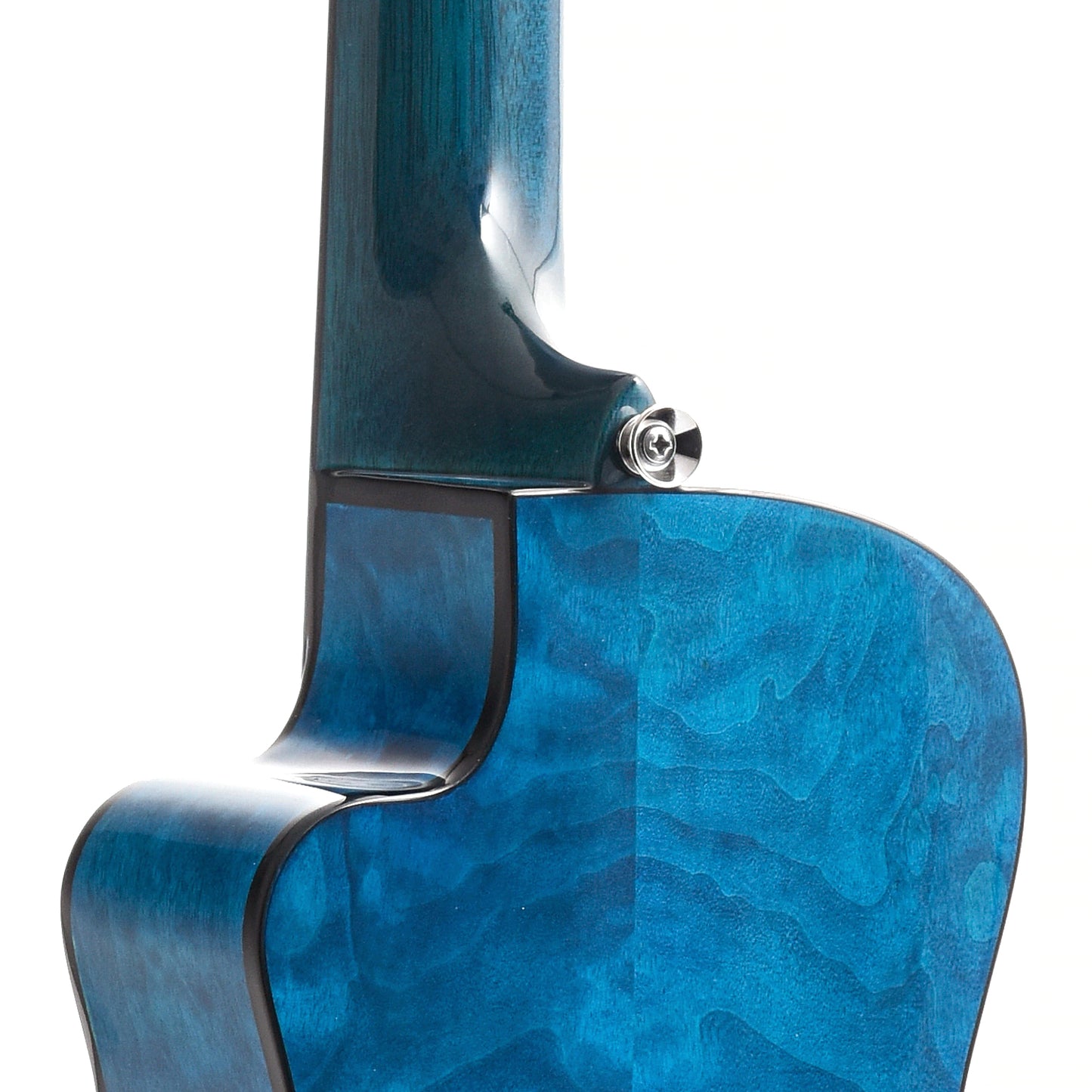 Image 8 of Lanikai Quilted Maple Blue Stain A/E Concert Ukulele & Case - SKU# QM-BLCEC : Product Type Concert Ukuleles : Elderly Instruments