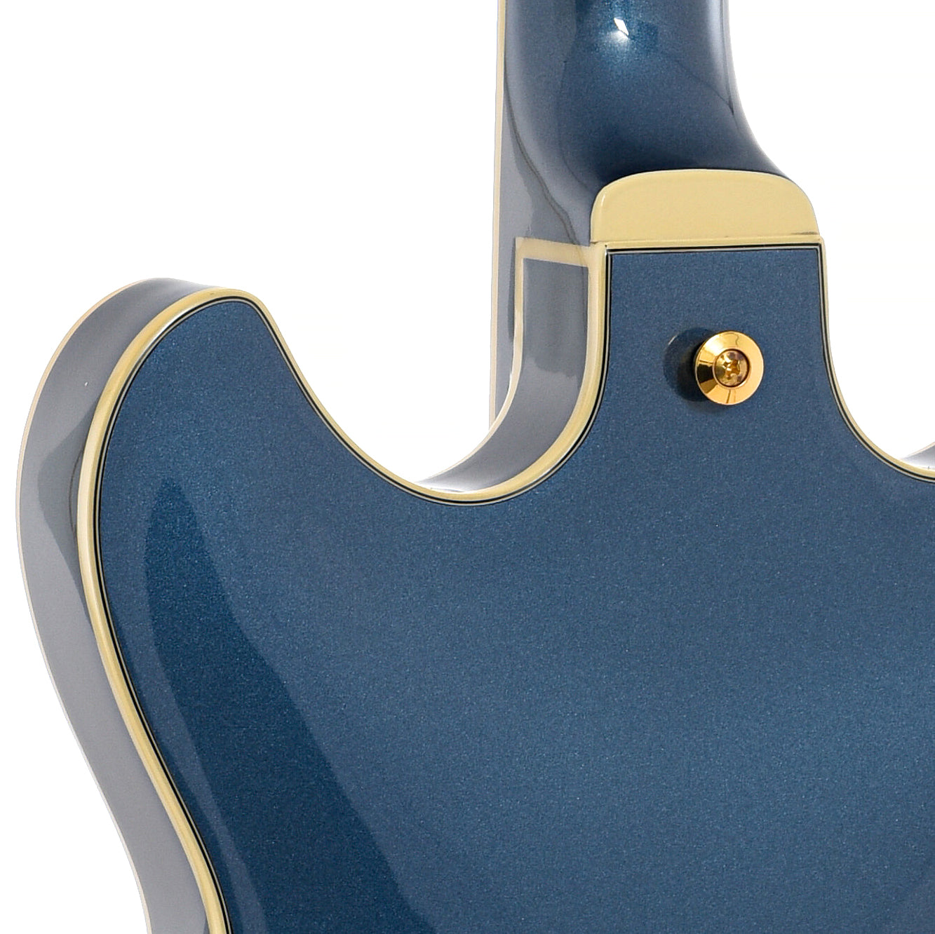 Heel of Ibanez Artcore AS73G Semi-Hollowbody Prussian Blue Metallic